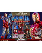 Hot Toys MMS688 1/6 Scale IRON MAN MARK VI (2.0) WITH SUIT-UP GANTRY